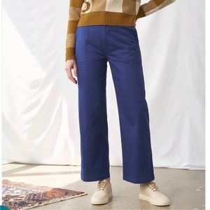 United by Blue Organic Twill Wide Leg Pant in Lagoon